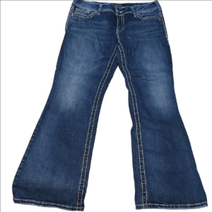 ♡Classic Blue SILVER "SUKI" Women's Jeans 31Wx32l